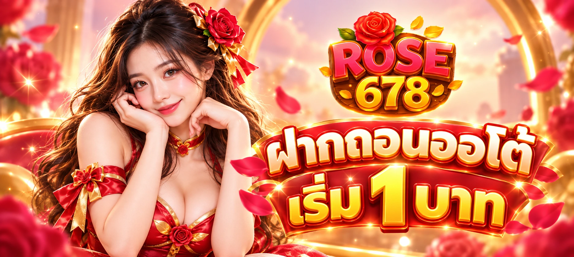 ROSE678 ฝากถอนเริ่ม 1 บาท